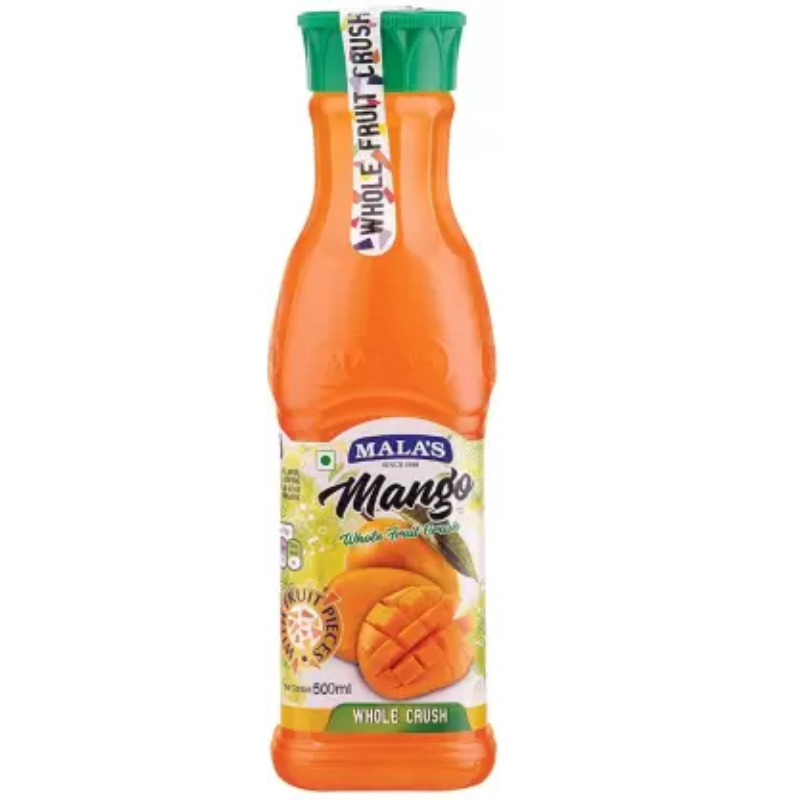 Mala's Mango Crush -500 ML (FRUIT CRUSH)-500ML  (500 ml)