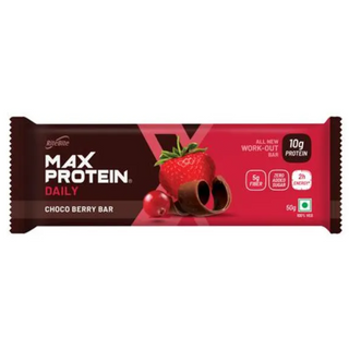 RiteBite Max Protein Bars Choco Berry, 10 g Protein Bar - Sugar Free Healthy Protein Snacks, 50 g (Pack of 6) 4.2 244 Ratings & 3 Reviews