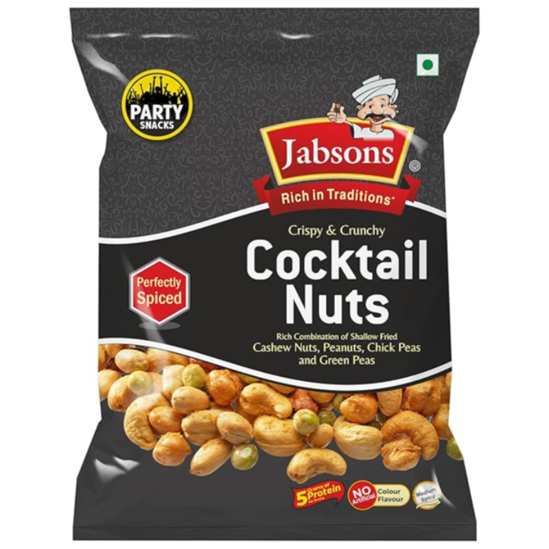 Jabsons Cocktail Nuts 120G (Crispy & Crunchy), Roasted Main Image