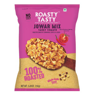 Roasty Tasty Roasted Jowar Mix Tangy Tomato Whole Grain Indian Snacks , 150g