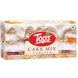 Tops Cake Mix - Vanilla, 100% Vegetarian, 225 g Carton