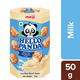 Meiji Hello Panda Biscuits - Milk Filling, 50 g Carton