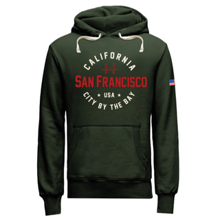Sf Hoodie Circle Khaki