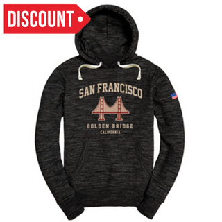 Sf Hoodie Golden Bridge Dark Grey