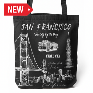 Sf Tote Bag Pencil (Blk)