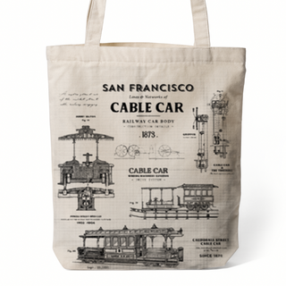 Sf Tote Bag Cable Car Archi