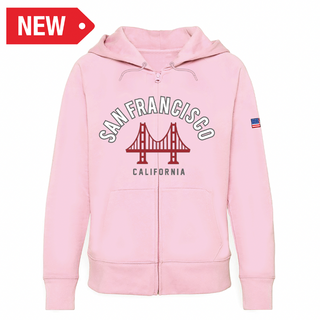 Sf Full Zip Hoodie West Coast Pink