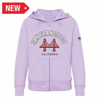 Sf Full Zip Hoodie West Coast Purple