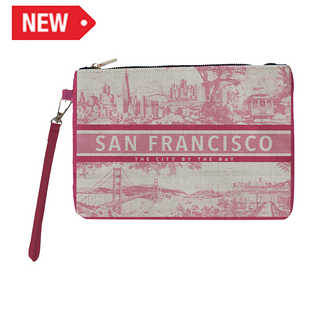 Sf Makeup Bag Toile De Jouy (Pink)