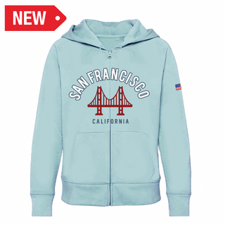Sf Full Zip Hoodie West Coast Sky Blue
