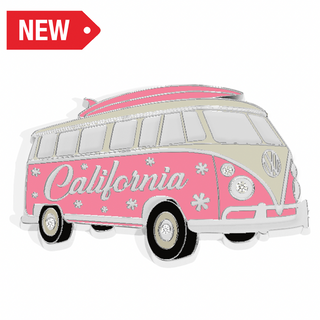 Ca Magnet Surfing California (Pink)