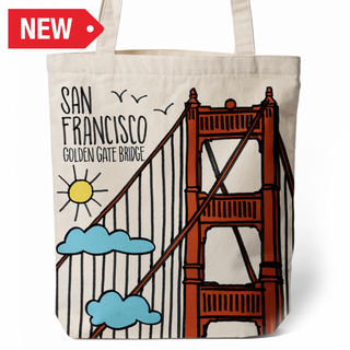 Sf Tote Bag Big Golden Gate