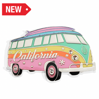 Ca Magnet Surfing California (Rainbow)