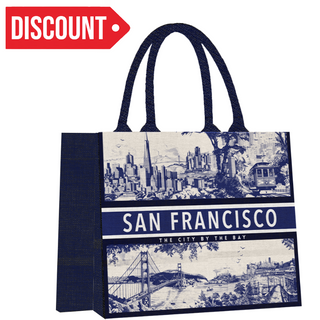 Sf Shopping Bag Toile De Jouy (Blue)