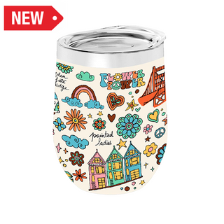 Sf Wine Tumbler Flowers Power (12Oz)