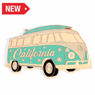 Ca Magnet Surfing California (Green)