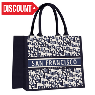 Sf Shopping Bag Letters (Blue)