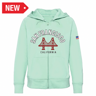 Sf Full Zip Hoodie West Coast Mint