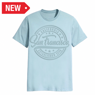 Sf T-Shirt 3D Embossed (Sky Blue)