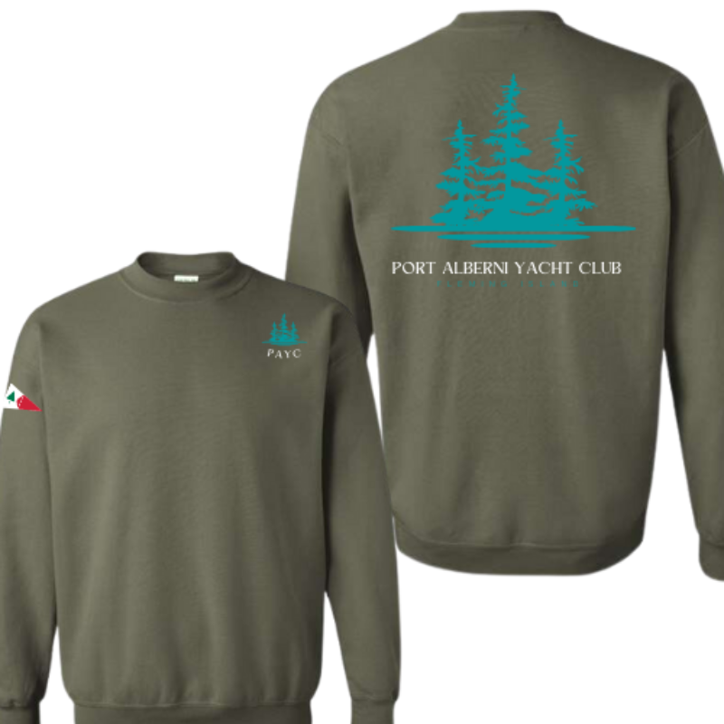 Forest Green Crewneck with Burgee Main Image