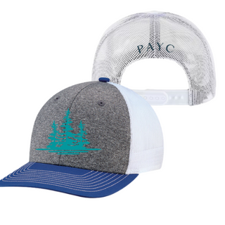 Blue/Charcoal/White Pro-Round with Trees