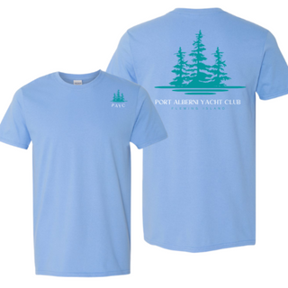 Light Blue T-Shirt Simple Sleeve