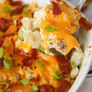 Loaded Chicken and Cauliflower Bowl