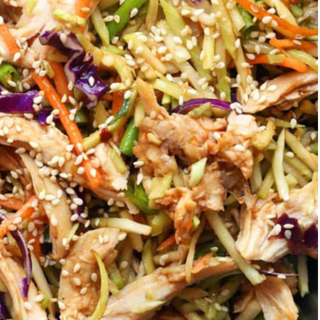 Chicken and Cabbage Salad Bowl w/Sesame Dressing