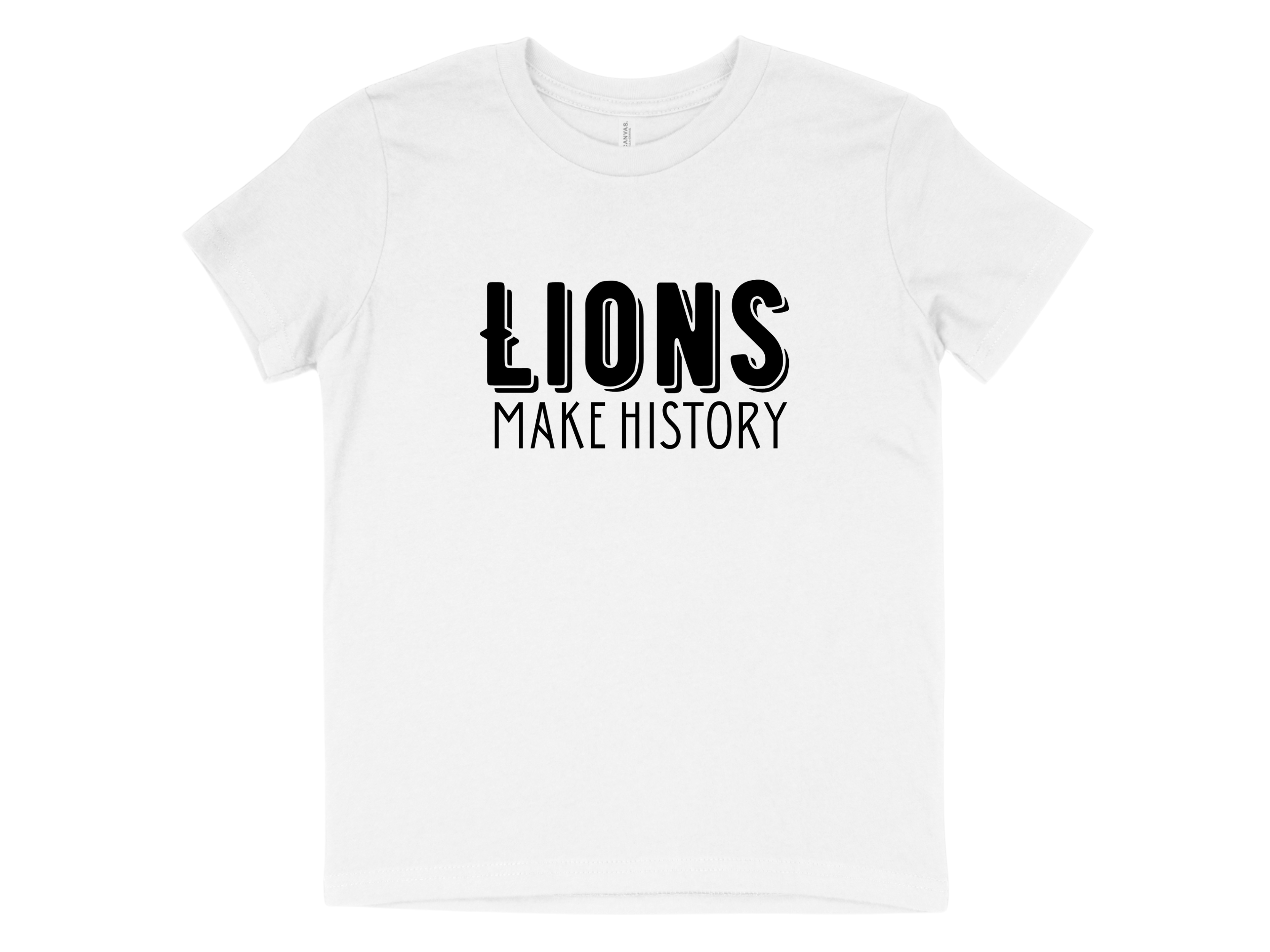 Lions Make History - White Large Image