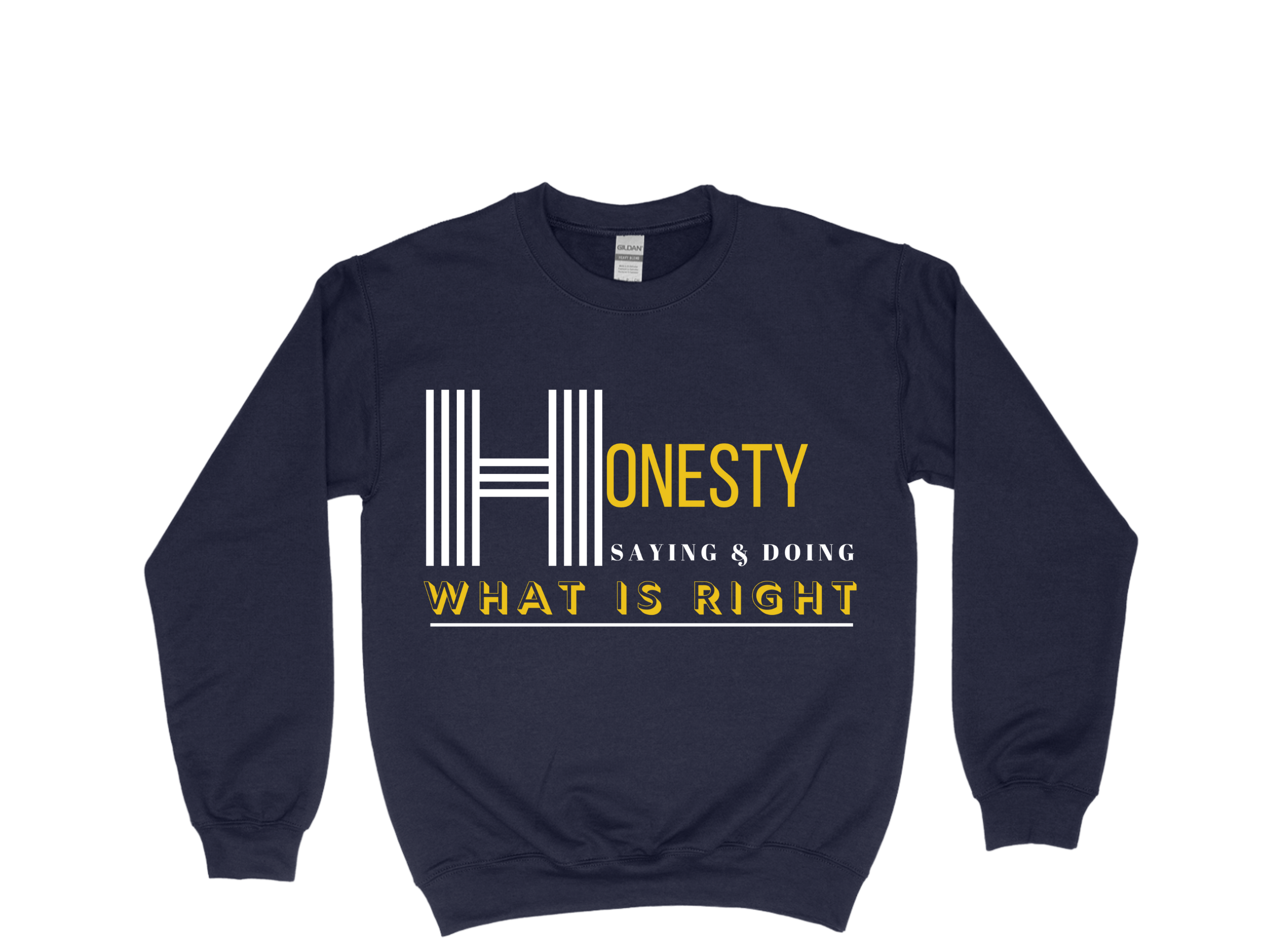 Honesty - Navy Sweatshirt  Large Image