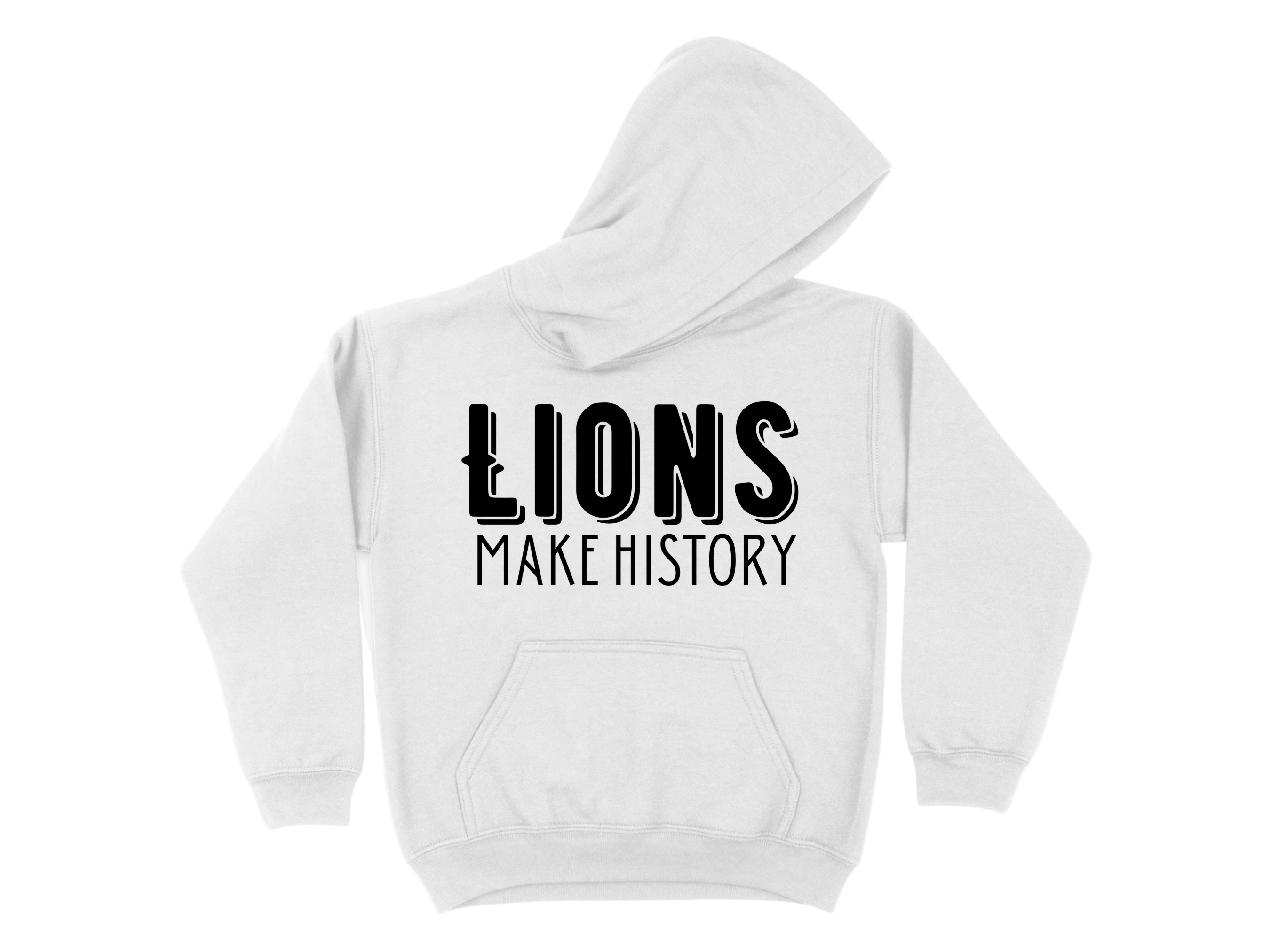 Lions Make History  - White Hoodie  Large Image