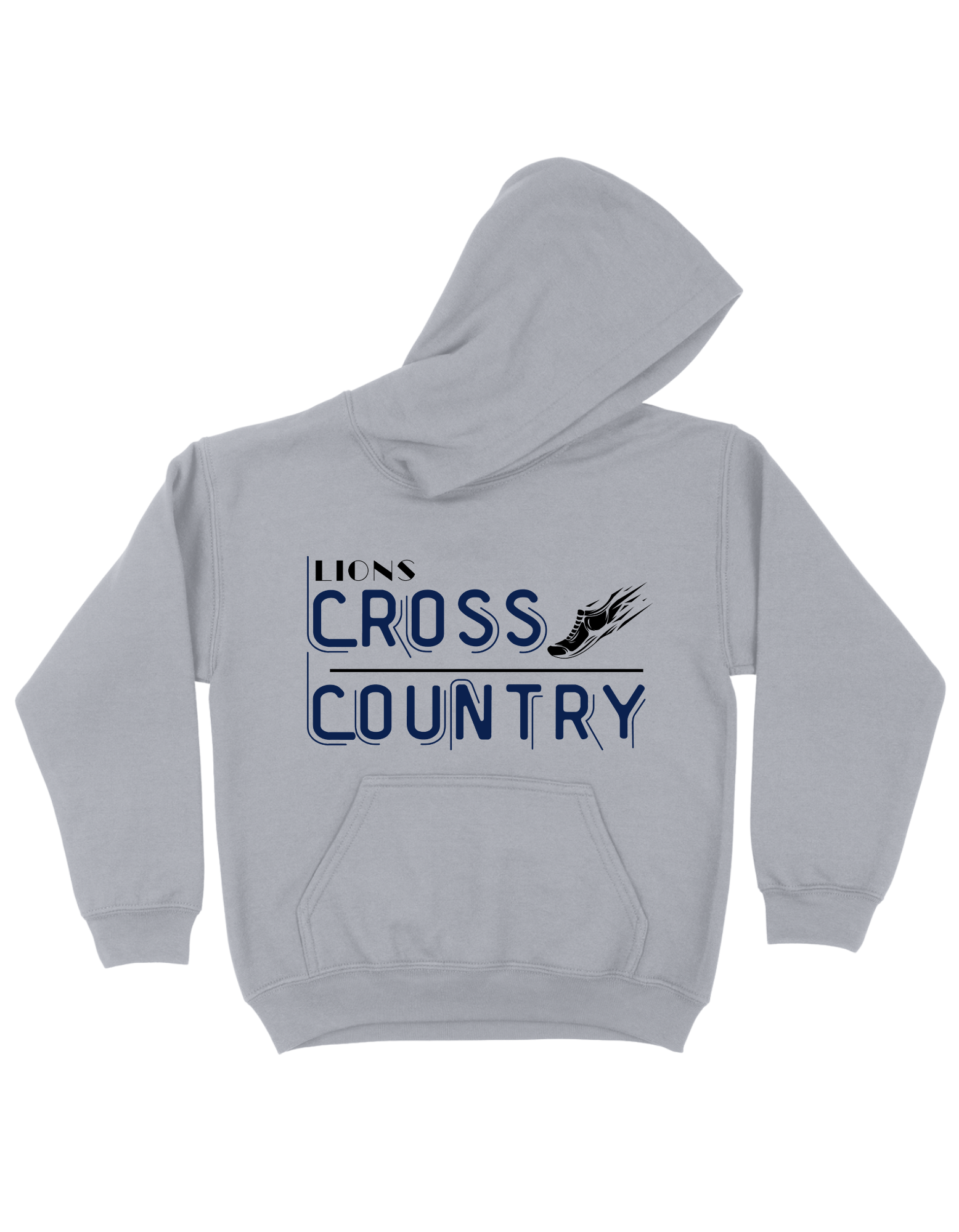 Cross Country - Athletic Gray Hoodie  Large Image