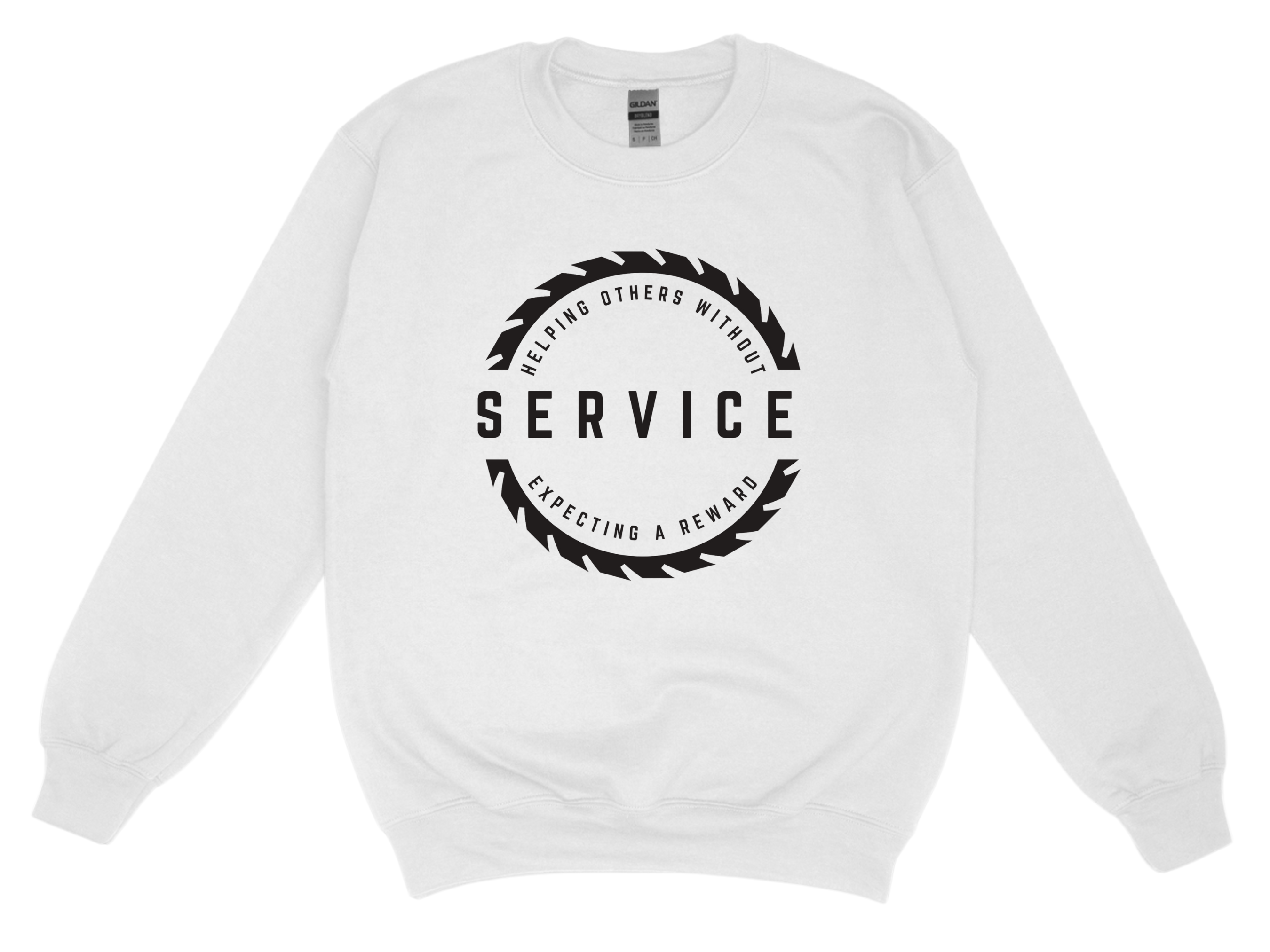 Service - White Sweatshirt Large Image