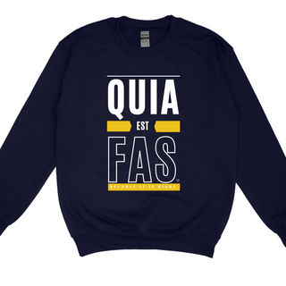 Quia Est Fas. - Navy Sweatshirt  Image