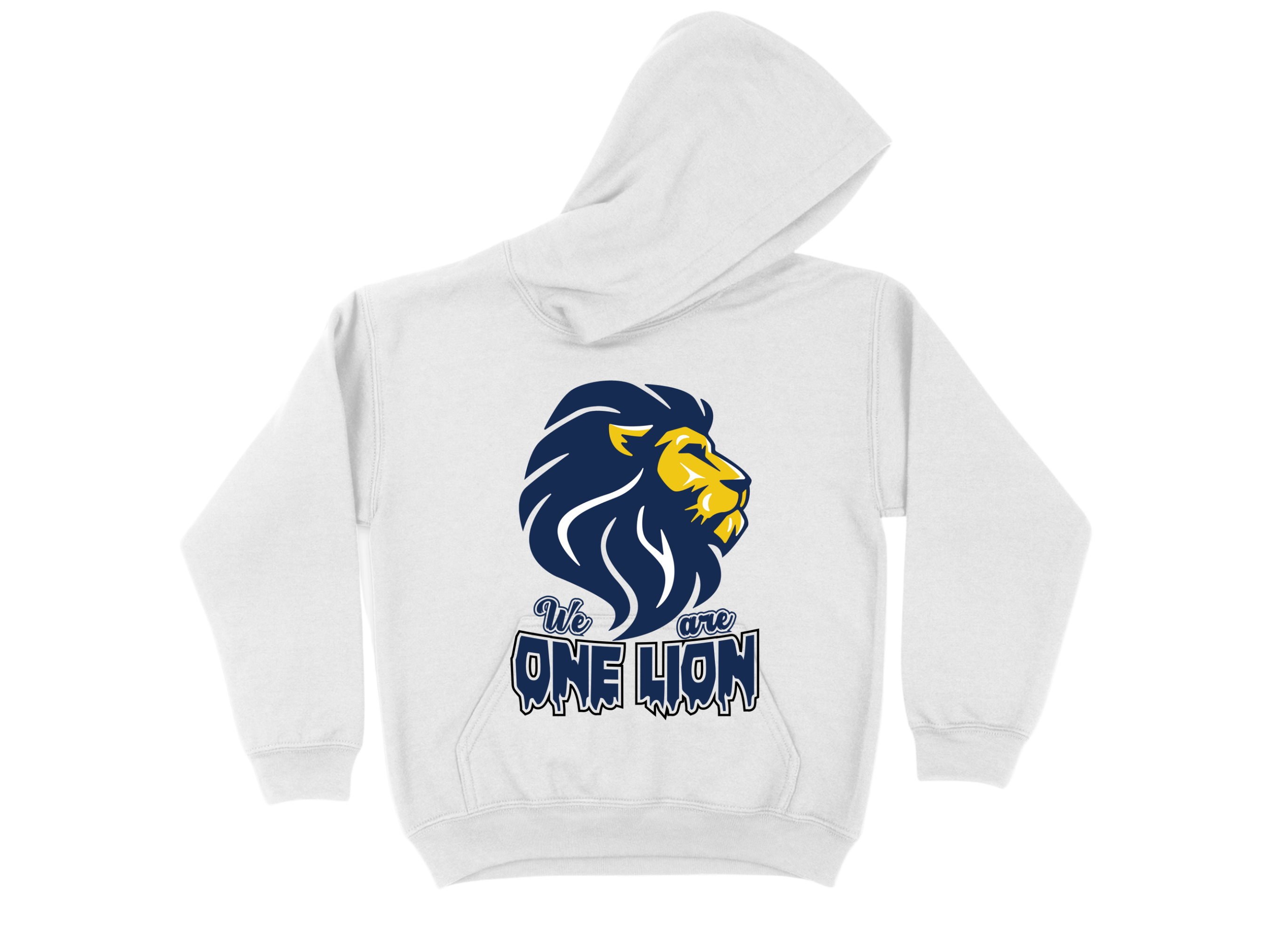 One Lion - White Hoodie  Large Image