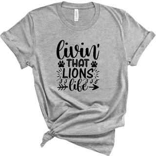 Livin That Lions Life  - Athletic Heather Short Sleeve 
