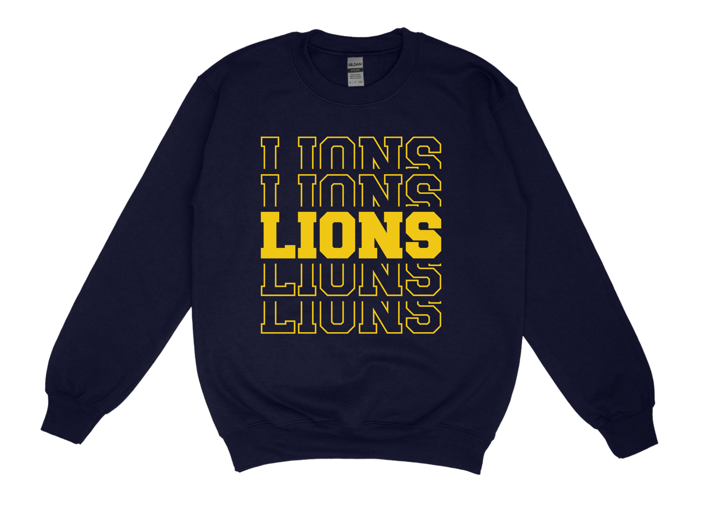 .Lions. - Navy Sweatshirt  Large Image
