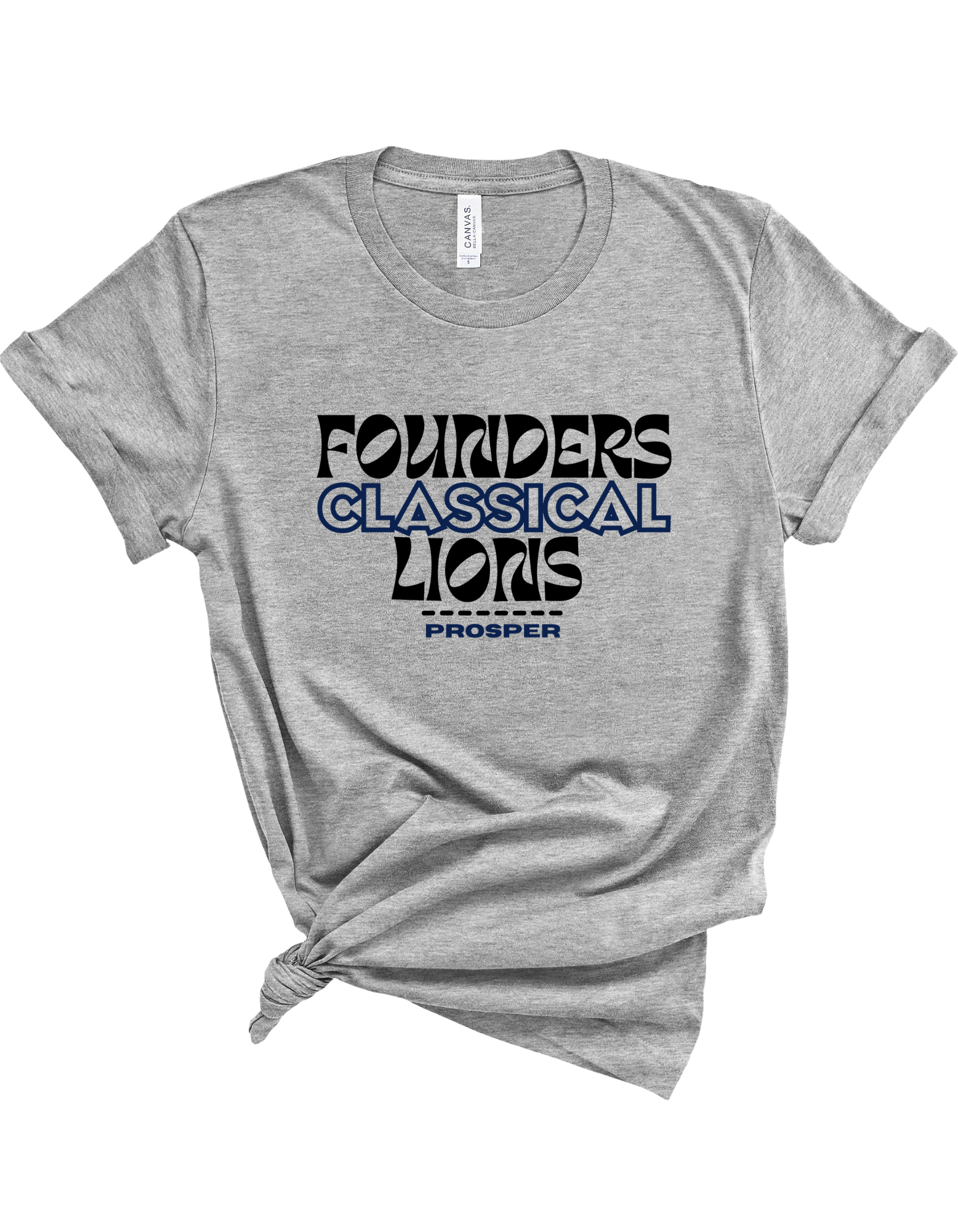 Founders Classical Lions - Athletic Heather  Short Sleeve Large Image