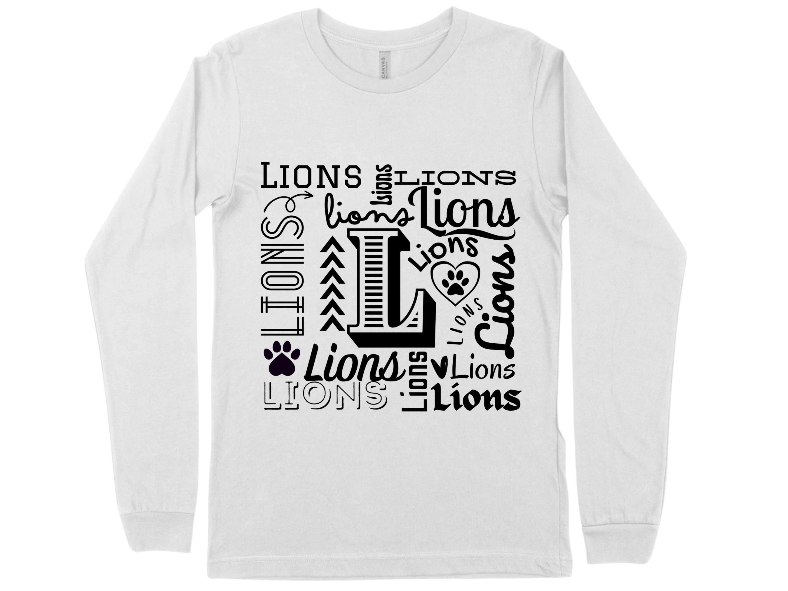 LiOns - White Long Sleeve  Large Image