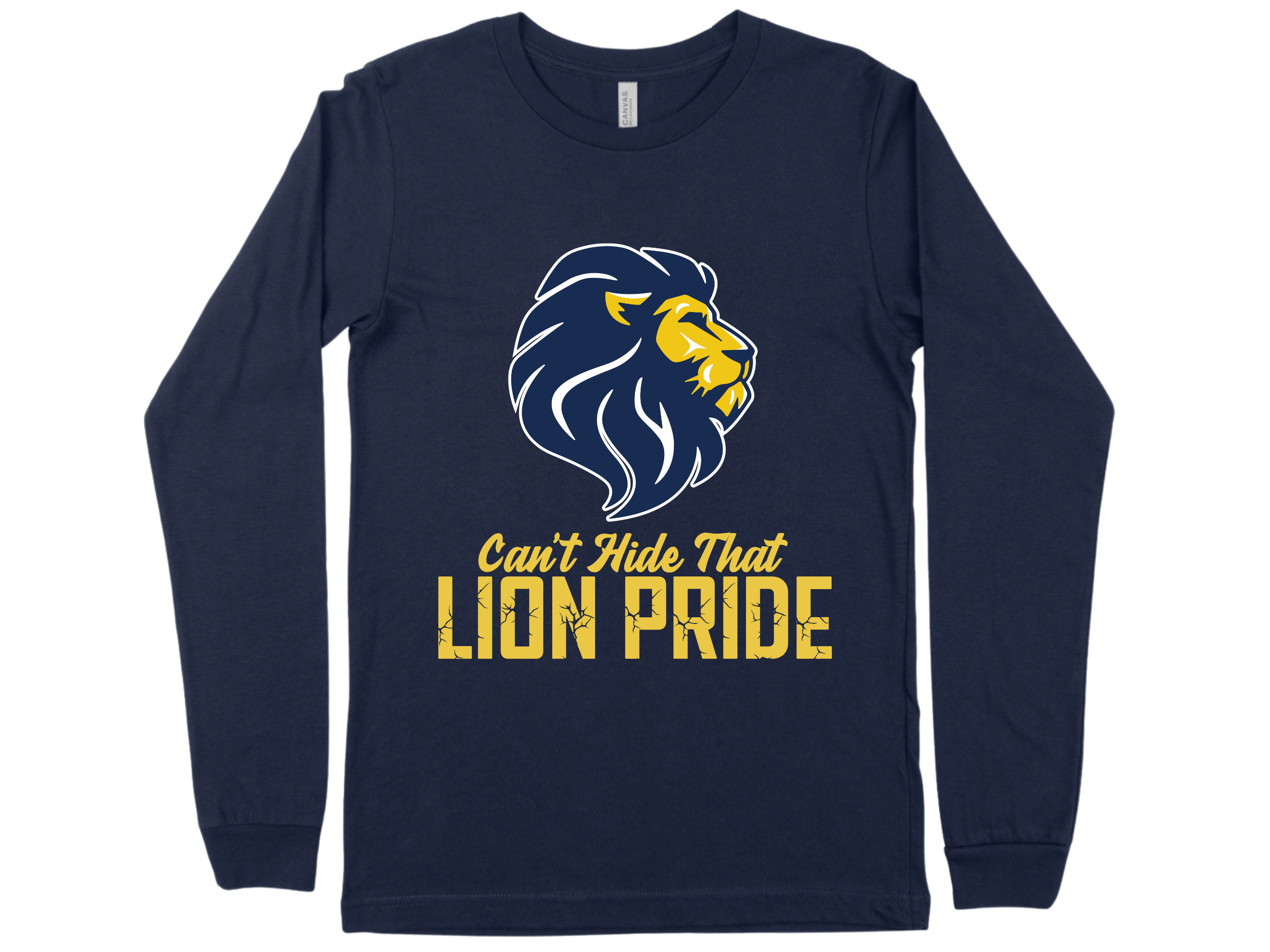 Can't Hide that Lion Pride - Navy Long Sleeve  Large Image