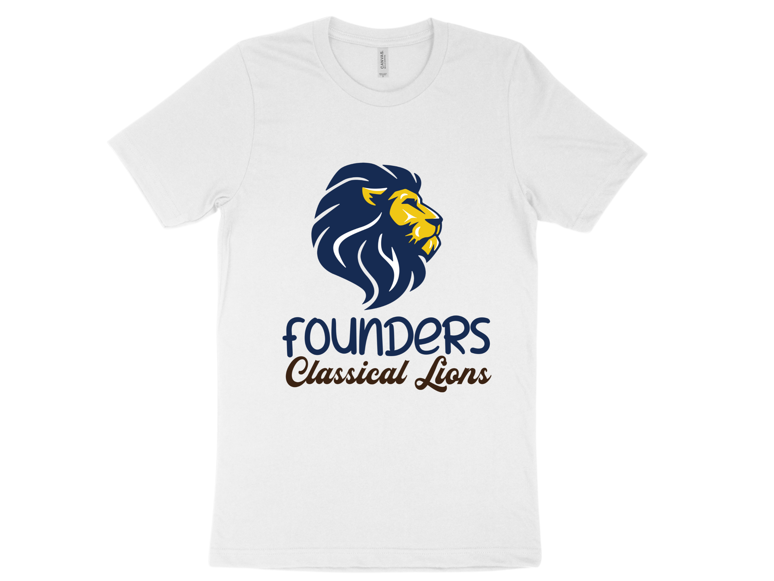 Founders Classical Lions - White Short Sleeve  Large Image