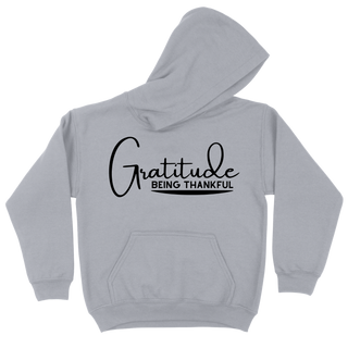 Gratitude - Athletic Gray Hoodie
