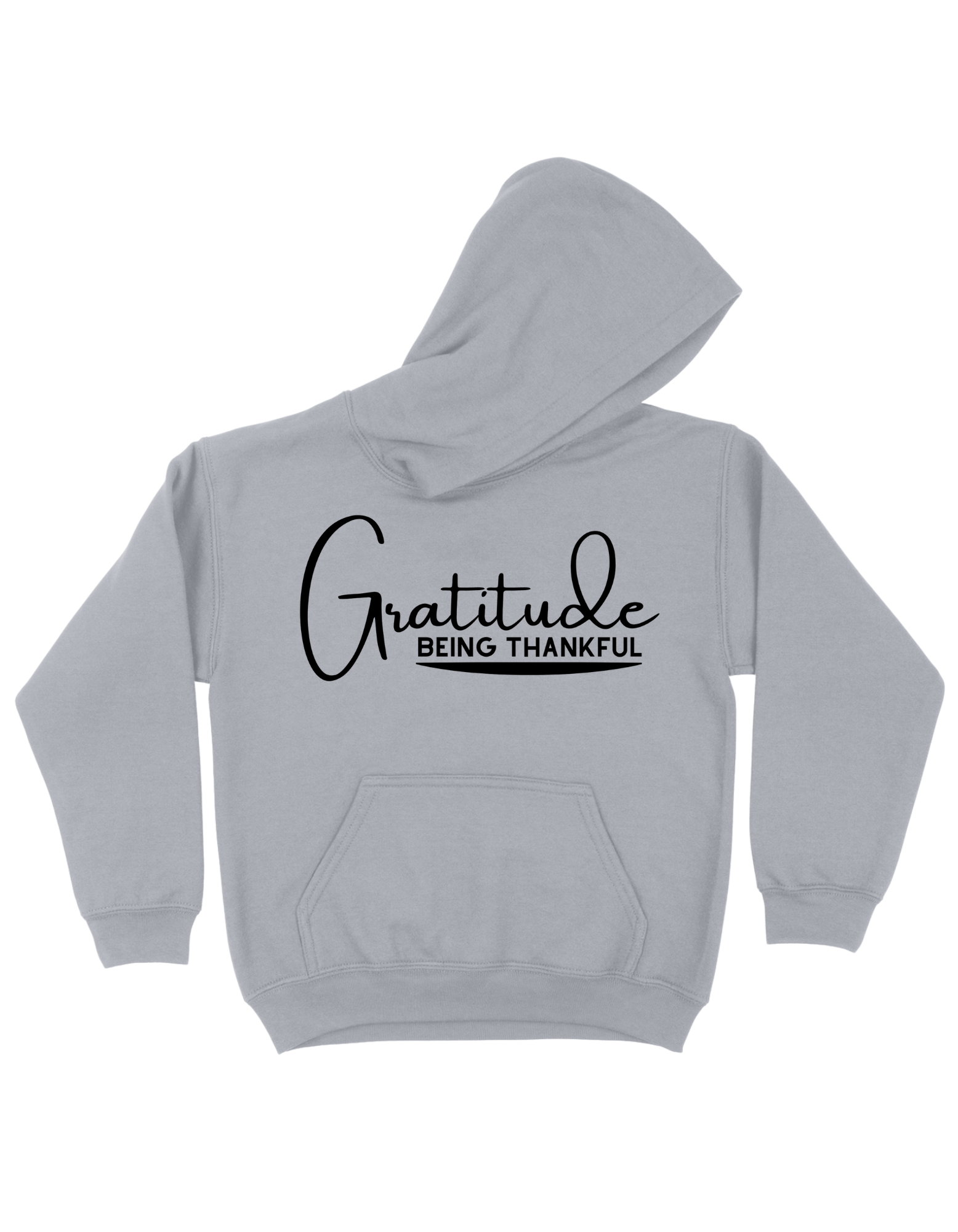 Gratitude - Athletic Gray Hoodie Large Image