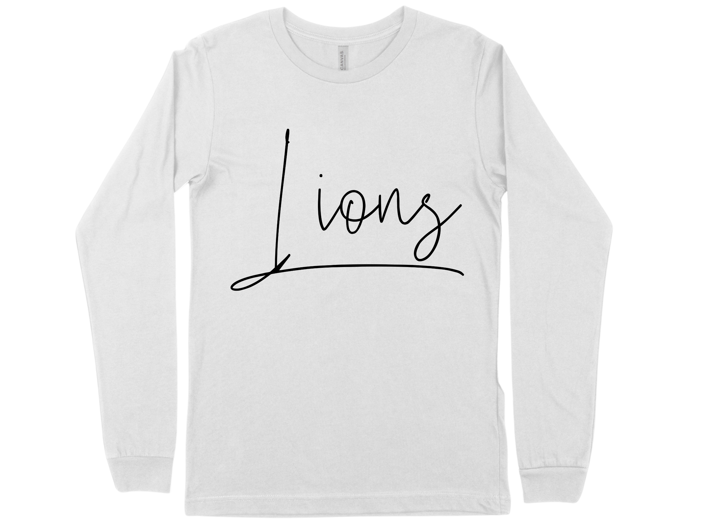 Lions_- White Long Sleeve  Large Image