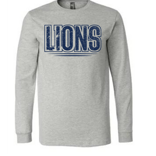 Lions. - Athletic Heather Long Sleeve 
