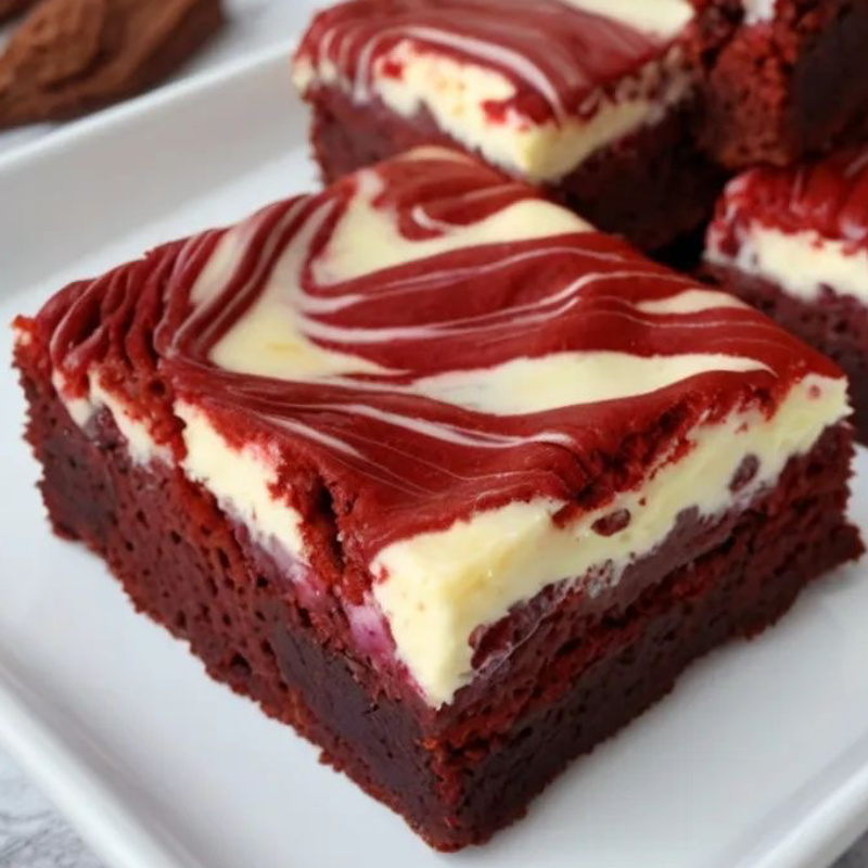 Red velvet cheesecake brownies