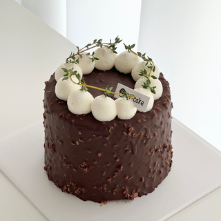 脆皮黑朱🖤莓果醬麻糬蛋糕 