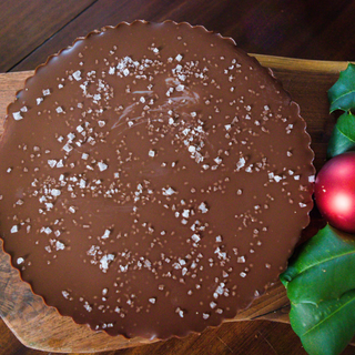 Dark Chocolate Truffle Tart with Sea Salt 