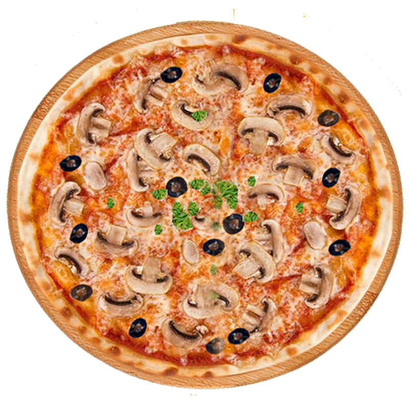 12" Cheesy Mushrooms Main Image