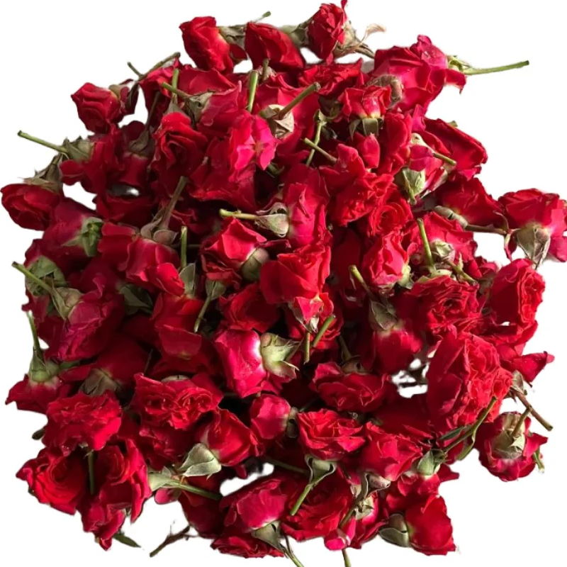 Button Roses packaged in 100 gms weight - Red